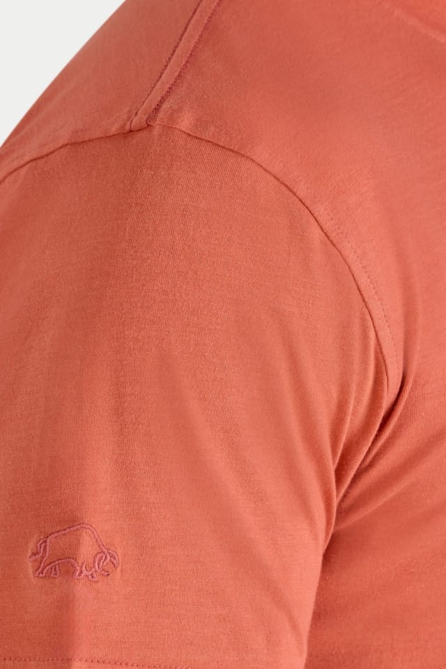raging bull Raging Bull Men's Flock Union Jack Bull T-Shirt in Orange - 3