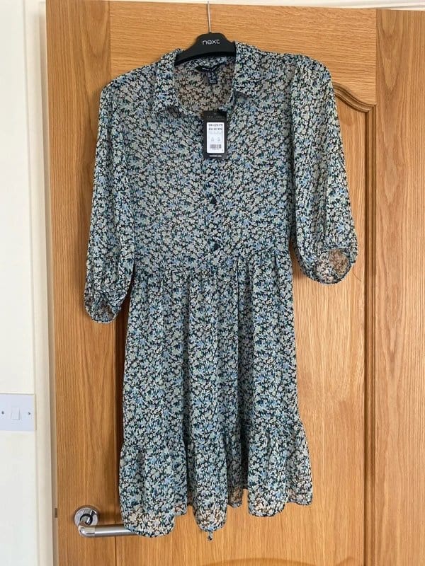 New Look Blue & Turquoise Floral Mini Dress