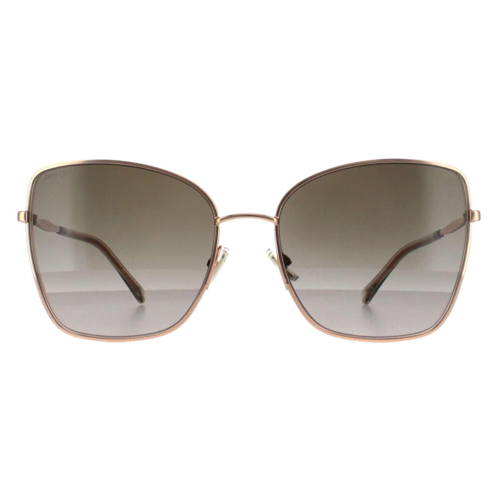 Jimmy Choo Jimmy Choo Women's Square Copper Gold Grey Gradient ALEXIS/S