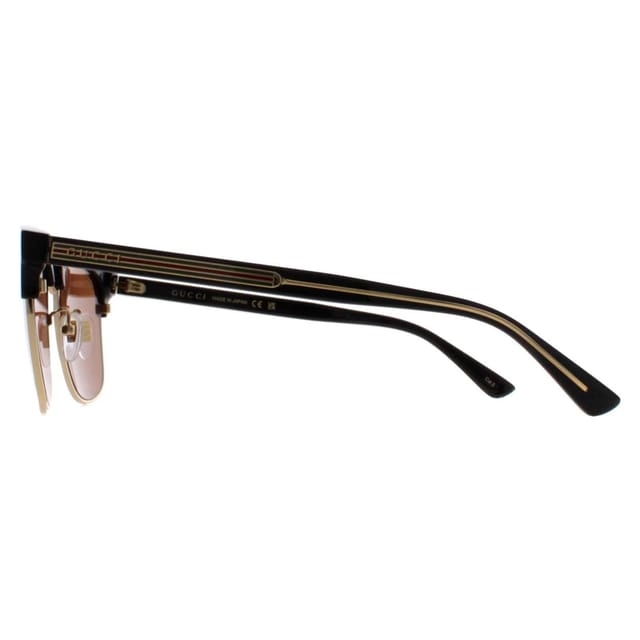 Gucci Gucci Men's Square Black & Gold Brown GG0382S - 3