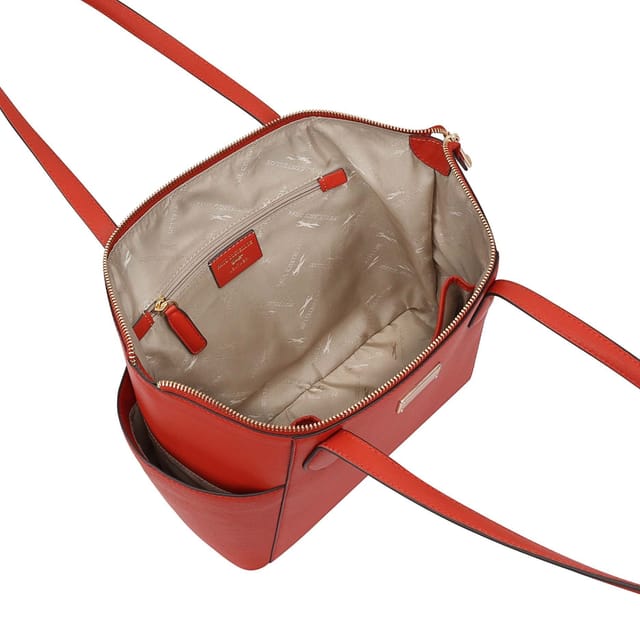 Paul Costelloe Paul Costelloe Women's Morava Leather Tote/Shoulder Bag in Red - 3