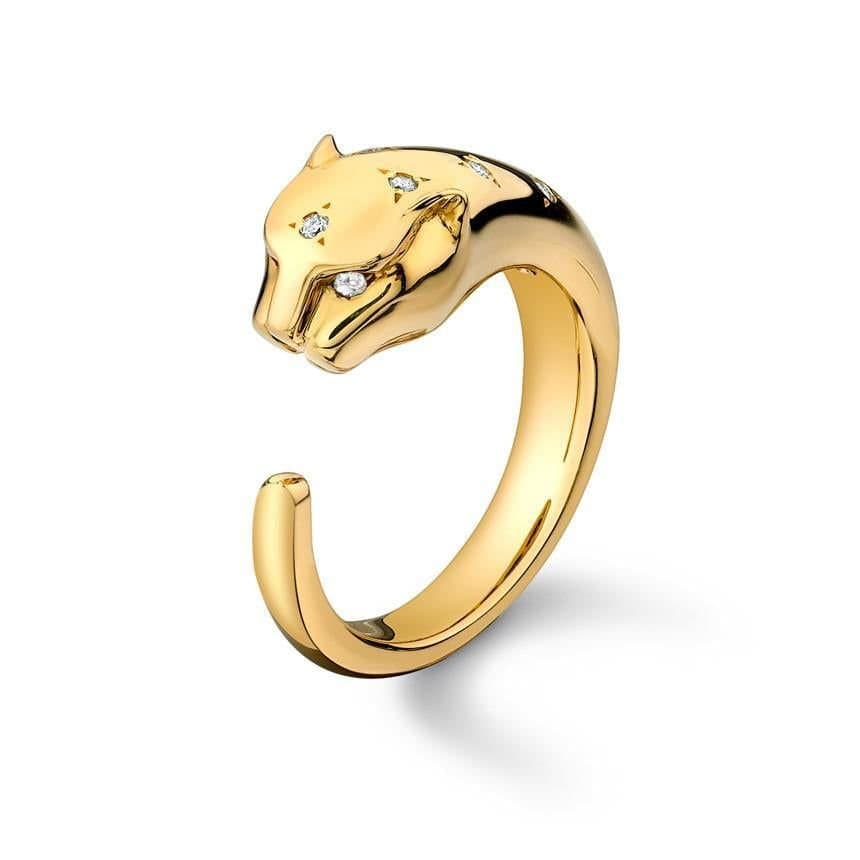 Gold Trip Gold Trip Women's Leopard Open Ring in Gold