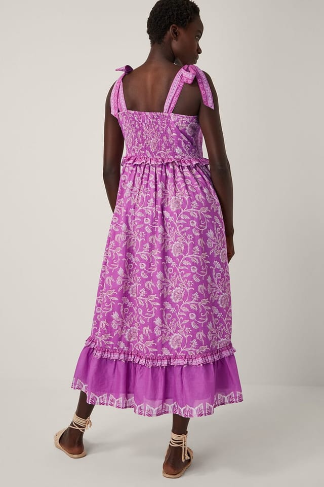 Monsoon Monsoon Women's Jemima Floral Midi Sundress in Purple - 2