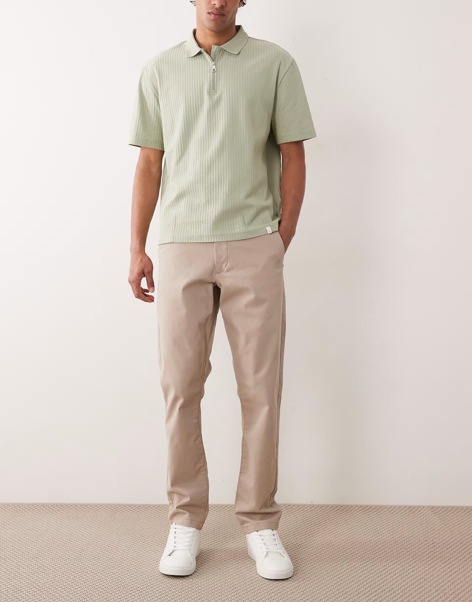 ASOS ASOS DESIGN slim chino in beige