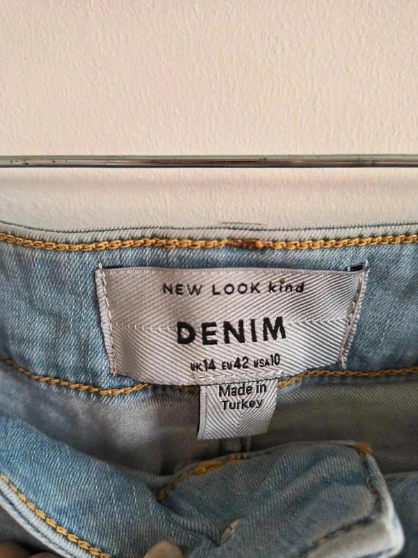 New Look New Look light denim skinny jeans size 14 short new with tags RRP £29.99