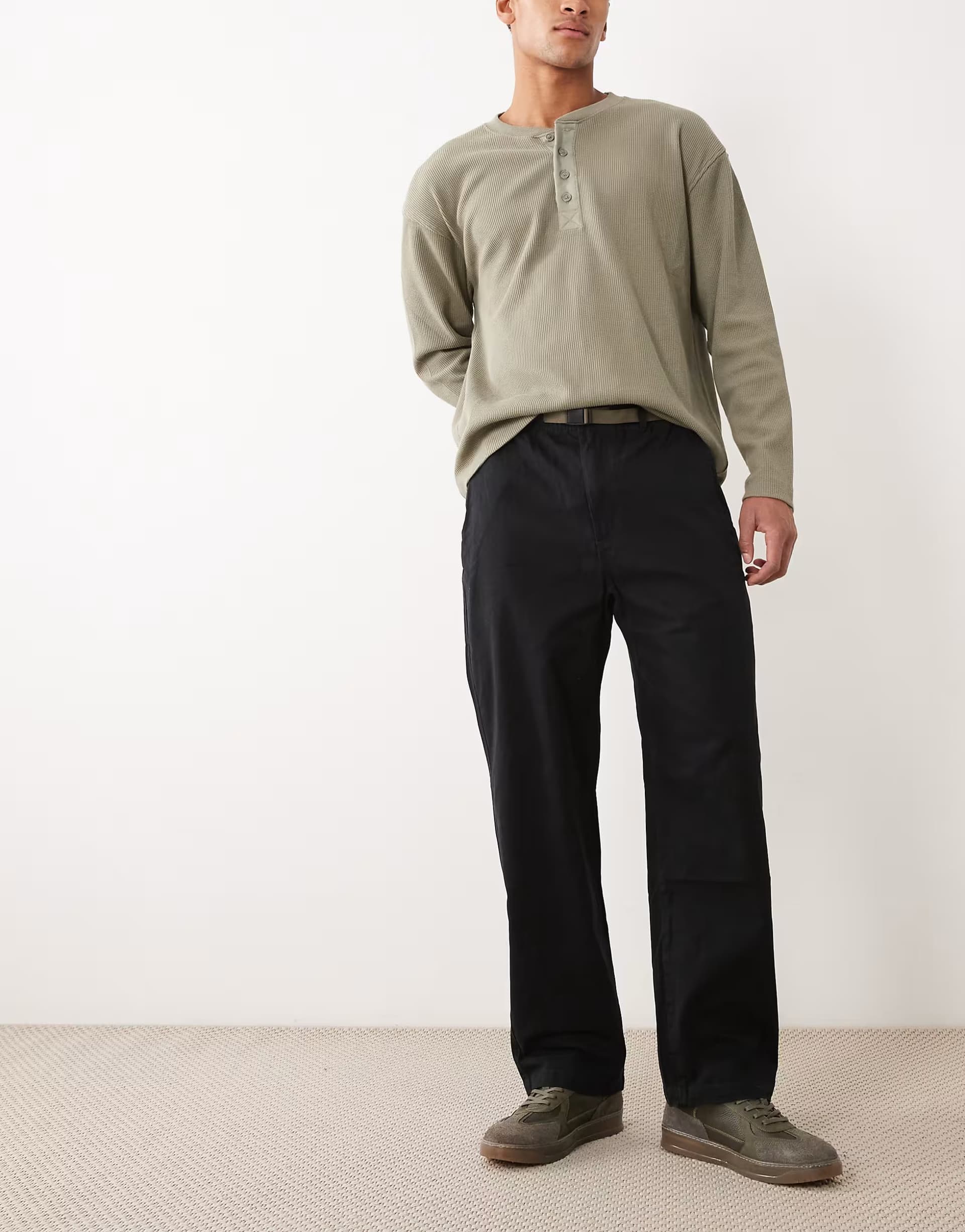 ASOS Polo Ralph Lauren Black Straight Leg Trousers