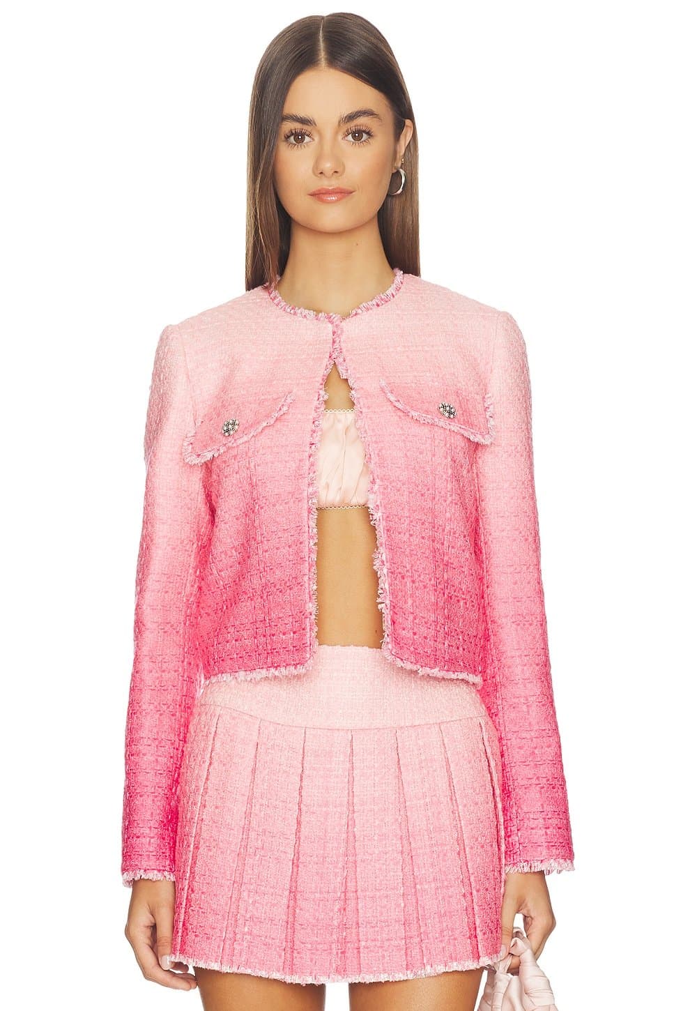 revolve Dumont Tweed Boxy Jacket
