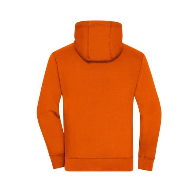 James and Nicholson James and Nicholson Men's Lifestyle Full Zip Hoodie in Orange - 2