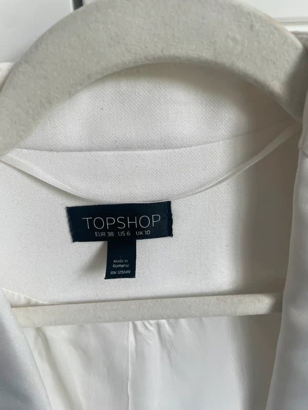 Topshop Topshop Cream Tux blazer/ jacket