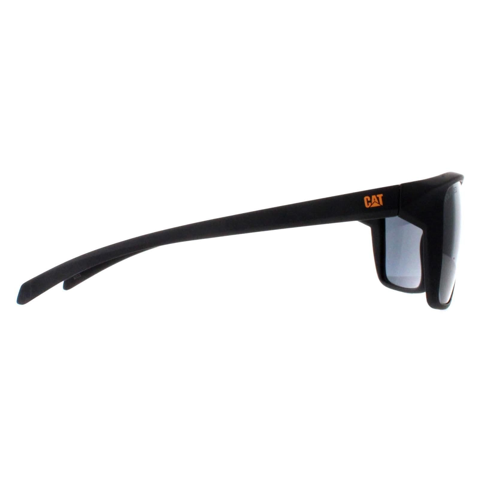 Caterpillar Caterpillar Men's Square Matte Black Smoke Polarized CTS-8012 - 4