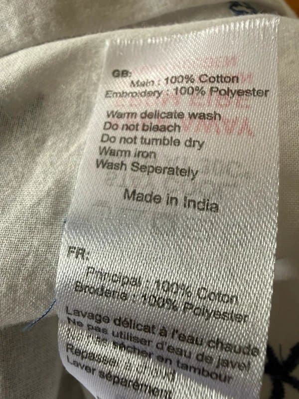 New Look New look oversized white shirt embroidery sea s12 MC