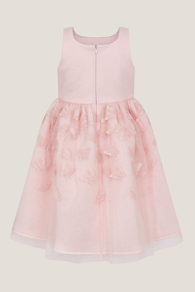 Monsoon Monsoon Women's Mapel Butterfly Tulle Dress Natural in Pink - 3