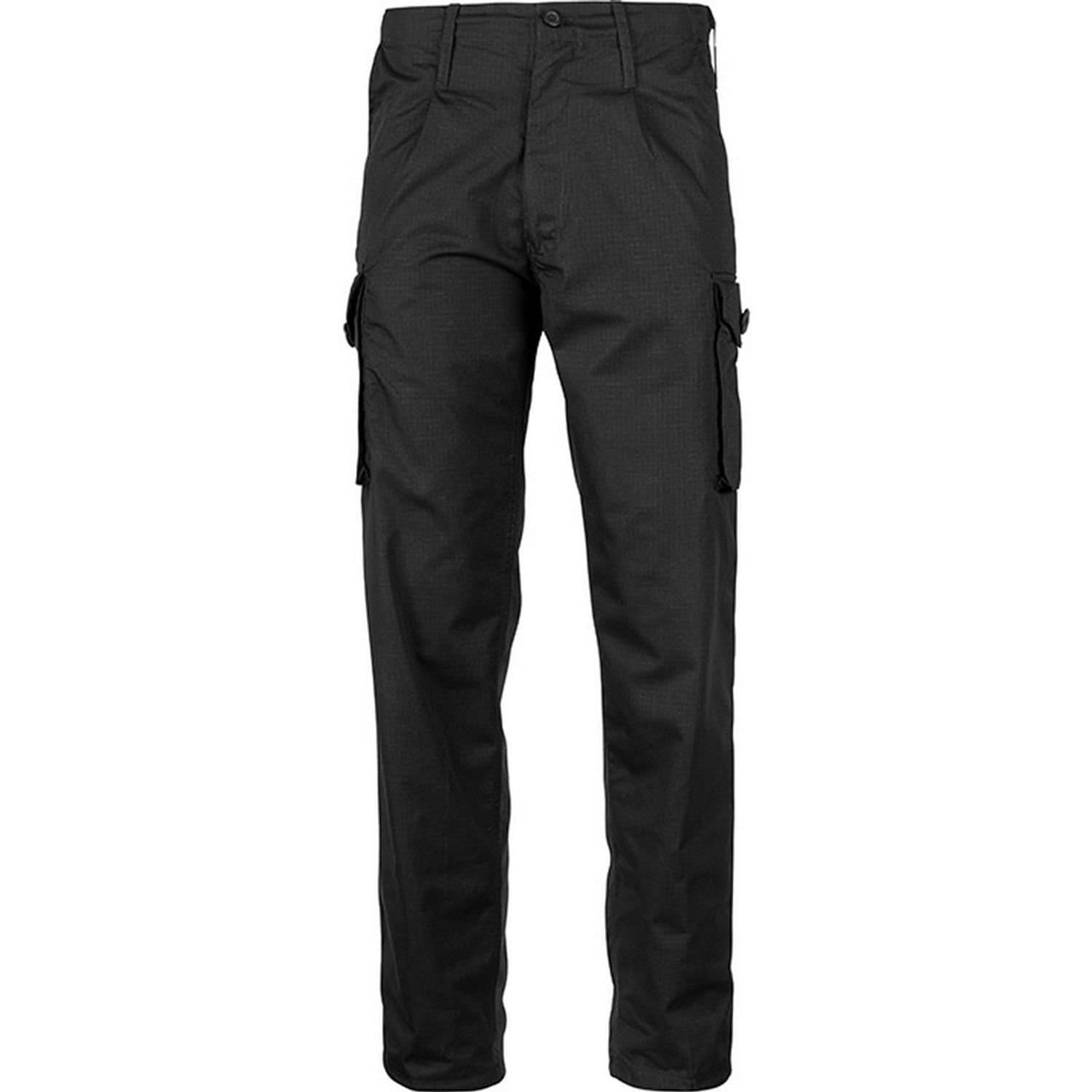 Mil-Com Mil-Com Men's Mod Police Trousers in Black