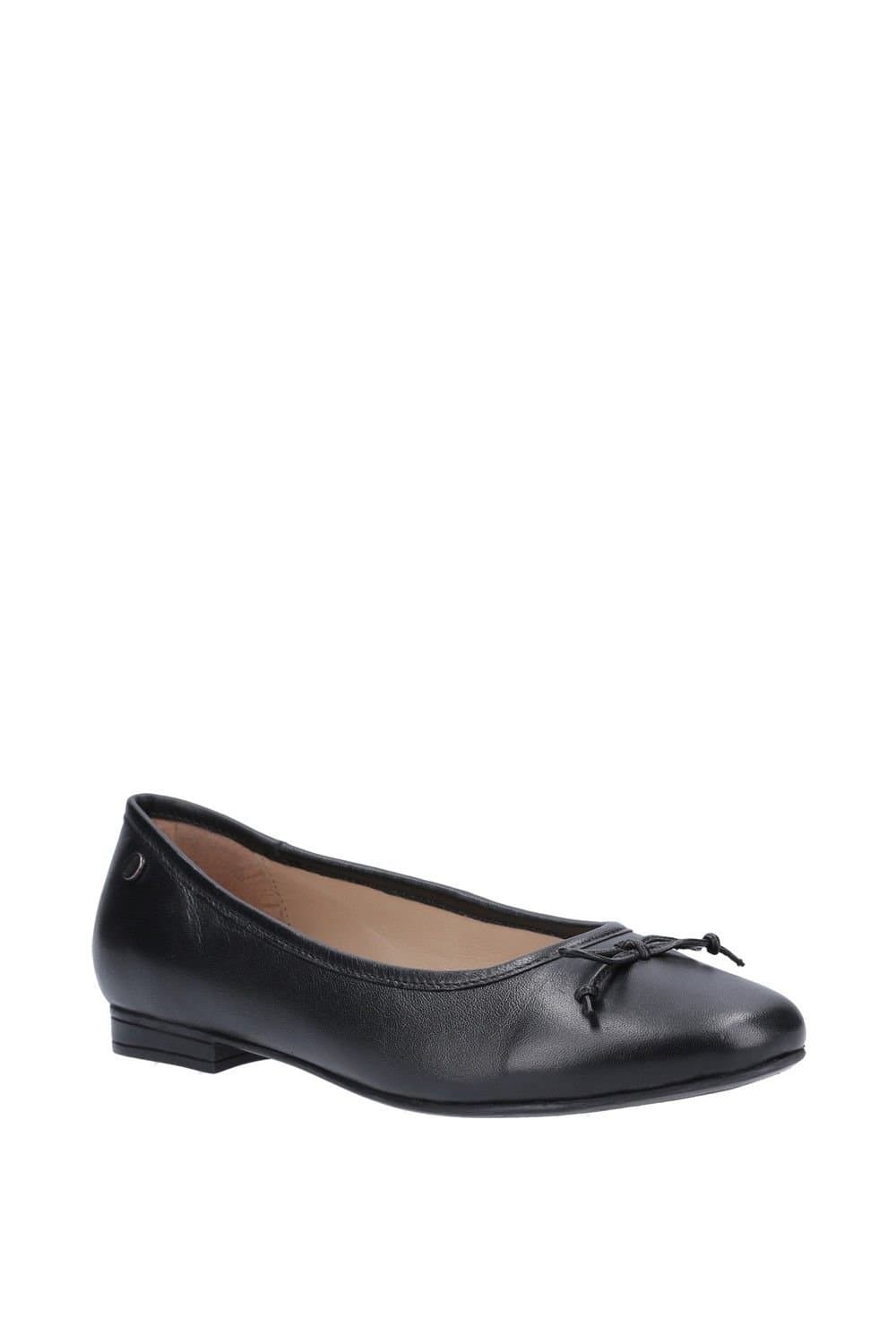 Hush Puppies Hush Puppies Black Leather Slip-On Shoes