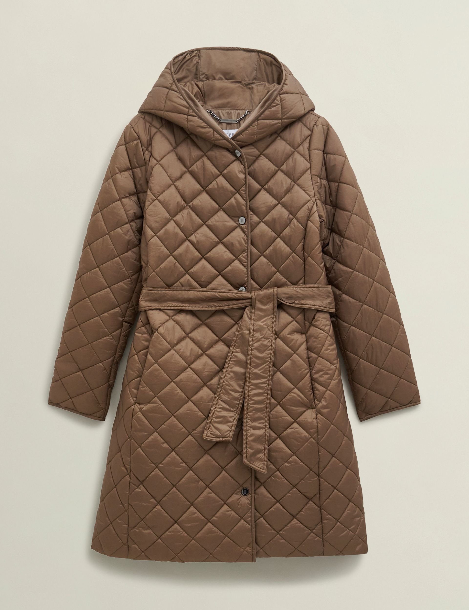 Hobbs London Hobbs London Women's Ines Hooded Puffer Coat in Chocolate - 2