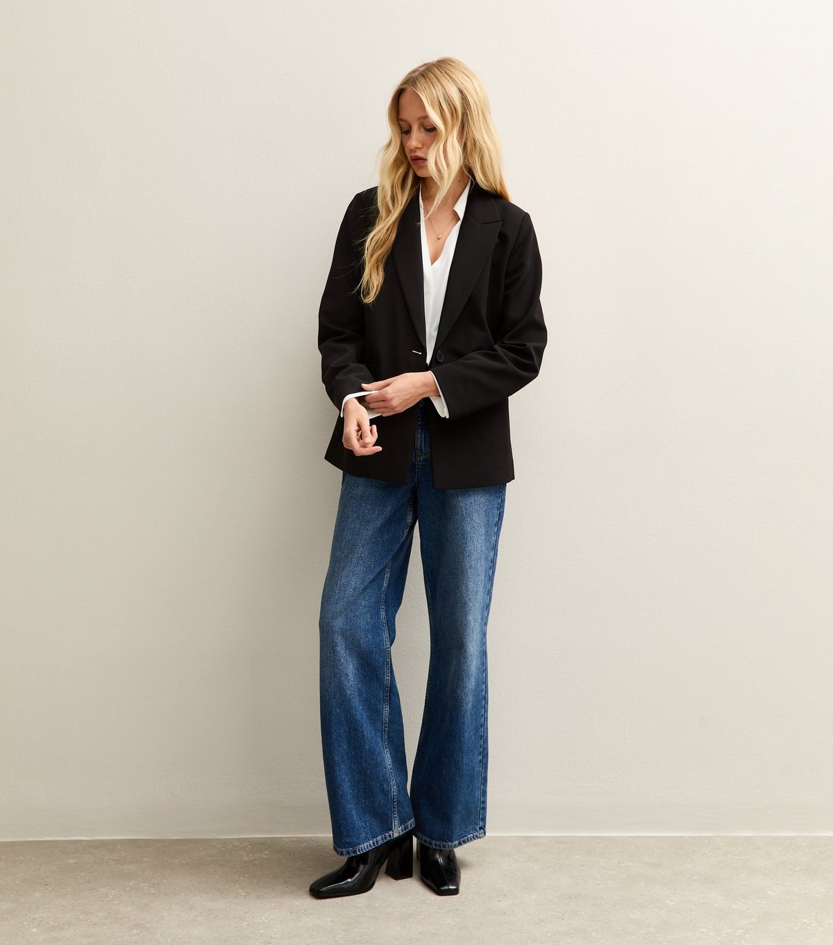 New Look Women's Black Single Breasted Blazer Jacket New Look - 4