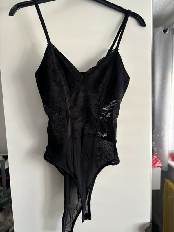 New Look new look lace black lace bodysuit