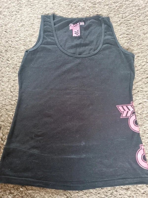 Gio Goi Gio-Goi black and hot pink vest size M