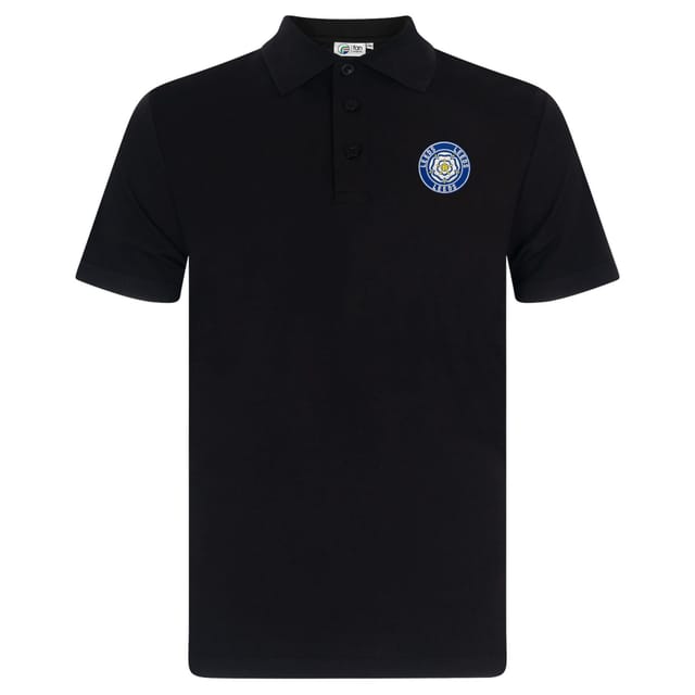fan originals fan originals Men's Adults Leeds Retro Polo Shirt in Black - 2