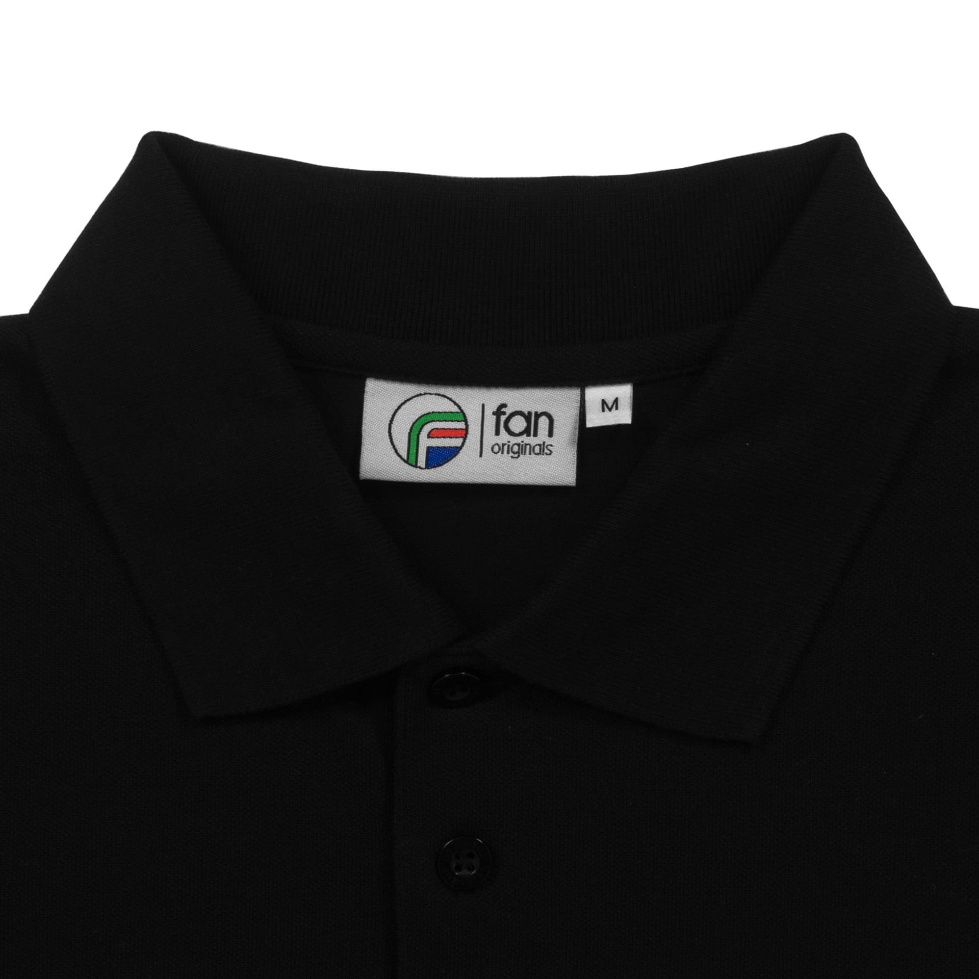 fan originals fan originals Men's Adults Leeds Retro Polo Shirt in Black - 4