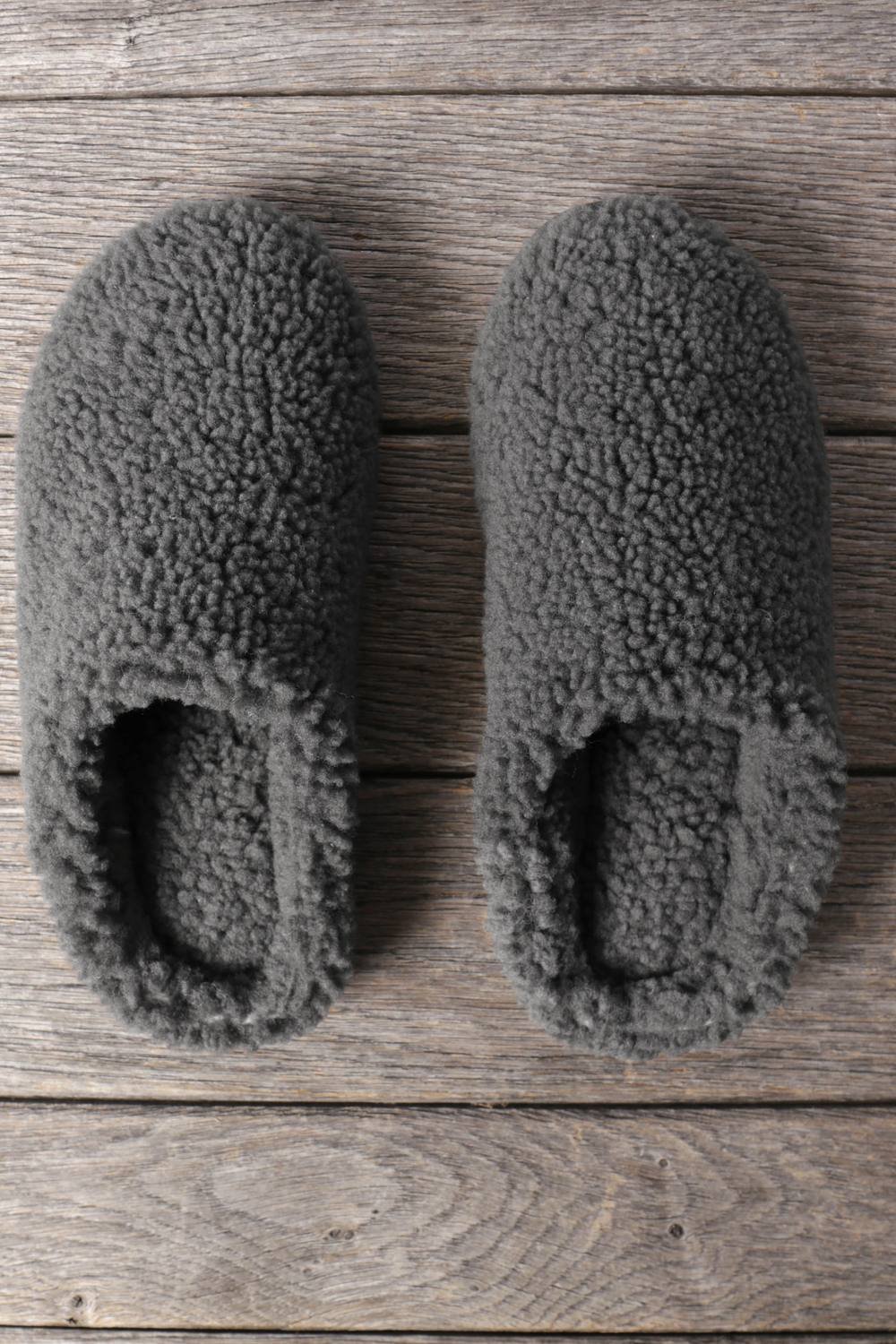 WoolOvers WoolOvers Women's Curly Sheepskin Mule in Grey - 4