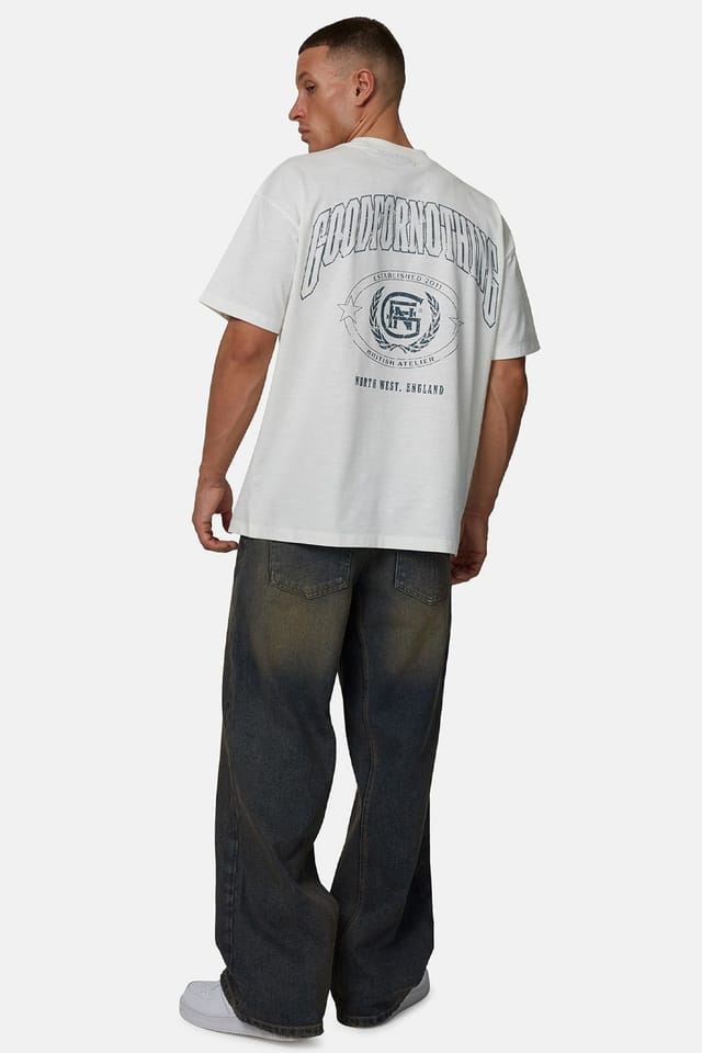 Good For Nothing Good For Nothing Men's Relaxed Graphic Tee in White - 3
