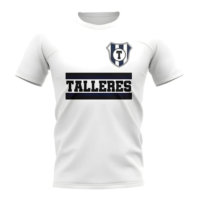 Talleres de Cordoba Talleres de Cordoba Men's Personalised Talleres Cordoba Core Football Club T-Shirt in White - 2