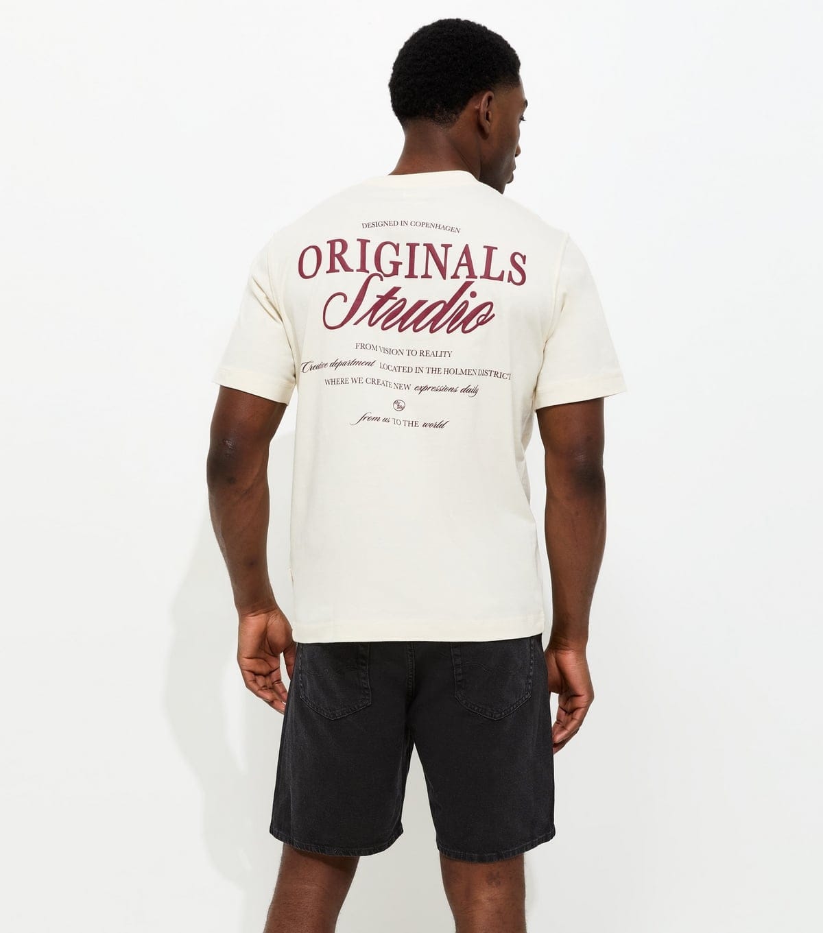 jack & jones Men's Black Regular Denim Shorts Jack & Jones New Look - 4