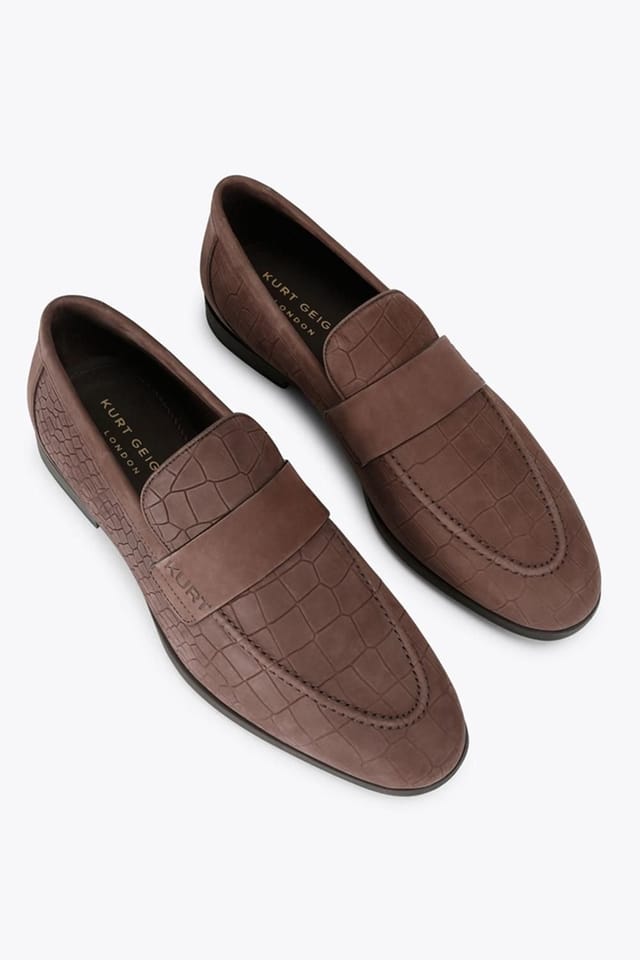 Kurt Geiger London Kurt Geiger London Men's 'Aldgate Flex' Nubuck Shoes in Dark Brown - 2
