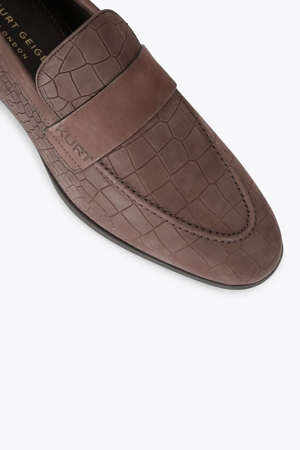 Kurt Geiger London Kurt Geiger London Men's 'Aldgate Flex' Nubuck Shoes in Dark Brown - 4