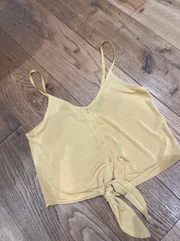Bershka Bershka crop tie top size small