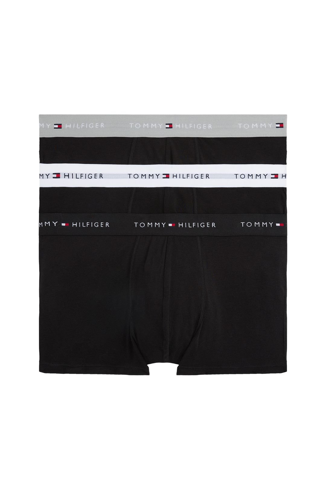 Tommy Hilfiger Tommy Hilfiger Men's Signature 3P Wb Trunk Grey/Black/White in Black - 2