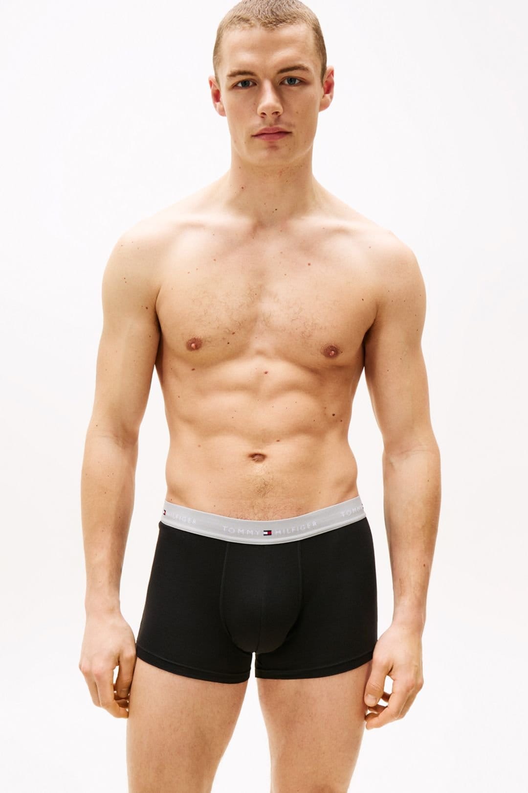 Tommy Hilfiger Tommy Hilfiger Men's Signature 3P Wb Trunk Grey/Black/White in Black - 4
