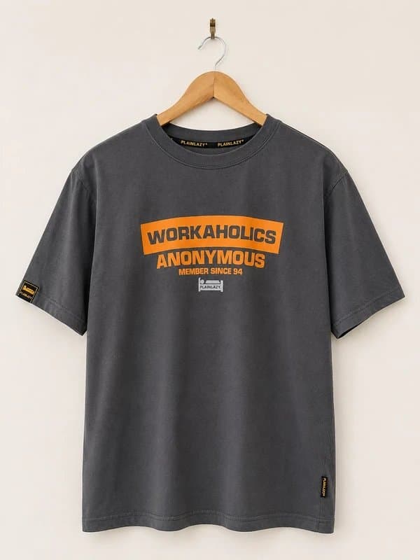 Plain Lazy PlainLazy “Workaholics Anonymous” Graphic T-Shirt