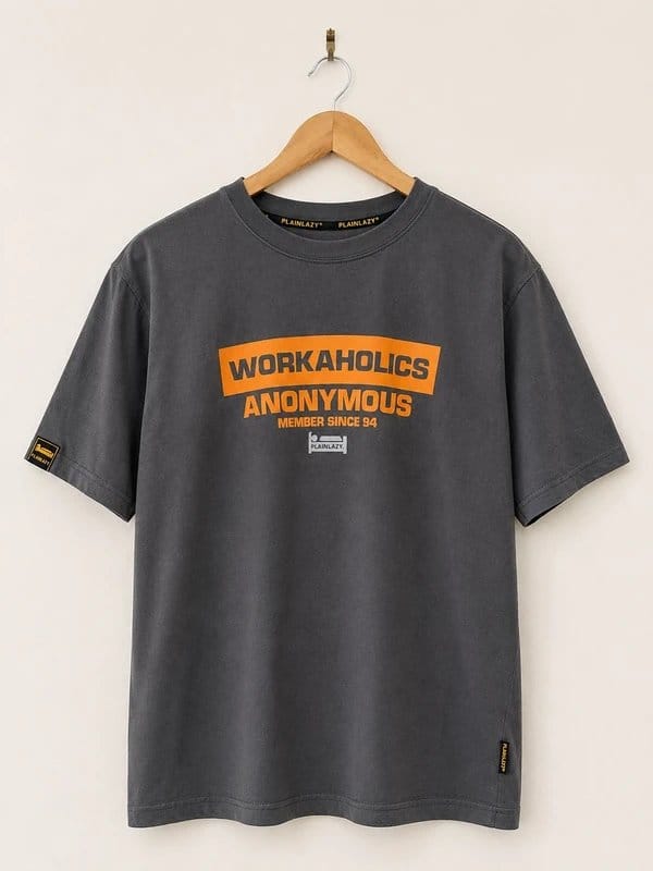 Plain Lazy PlainLazy “Workaholics Anonymous” Graphic T-Shirt - 1