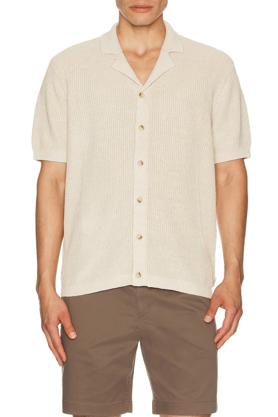 revolve Silk Linen Camp Shirt