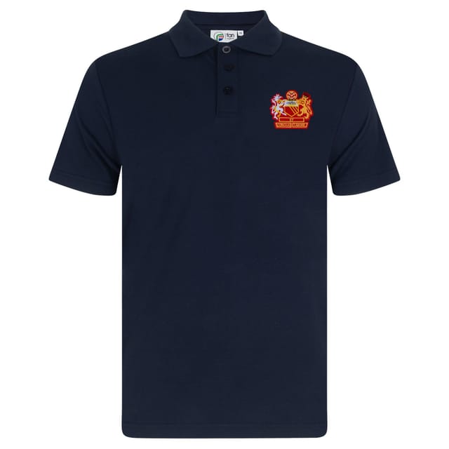 fan originals fan originals Men's Adults Manchester Crest Retro Polo Shirt in Navy - 2