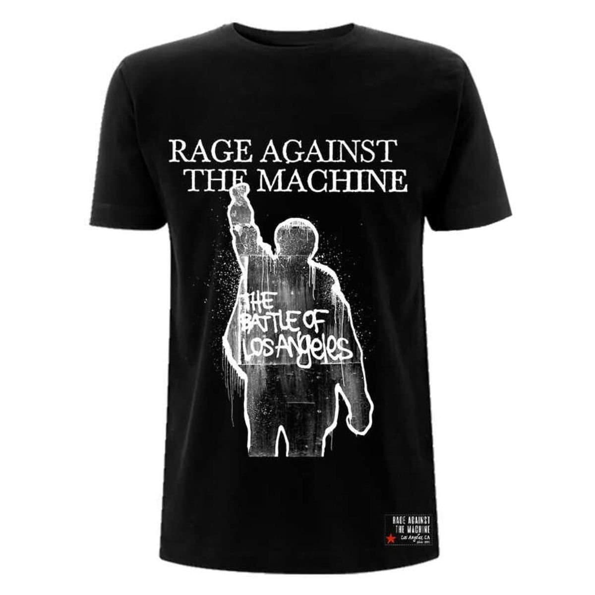 Rage Against the Machine Rage Against the Machine Men's Bola Album Cover T-Shirt in Black