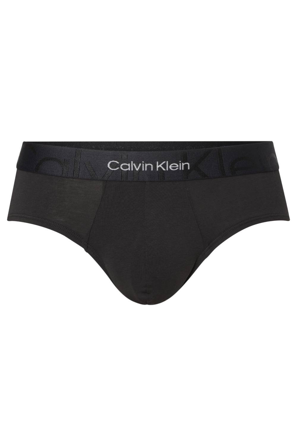 Calvin Klein CALVIN KLEIN Men's Recycled Cotton Stretch Hip Brief in Black - 1