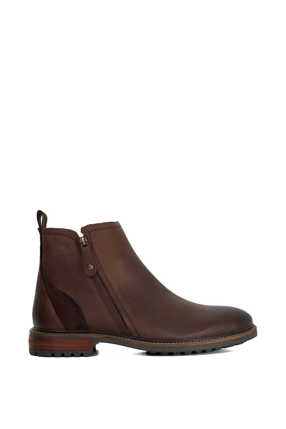 Dune London Dune London Men's 'Cian' Leather Casual Boots in Brown