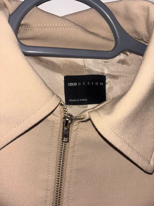 ASOS Design ASOS design tailored sculpted cinch waist zip through jacket