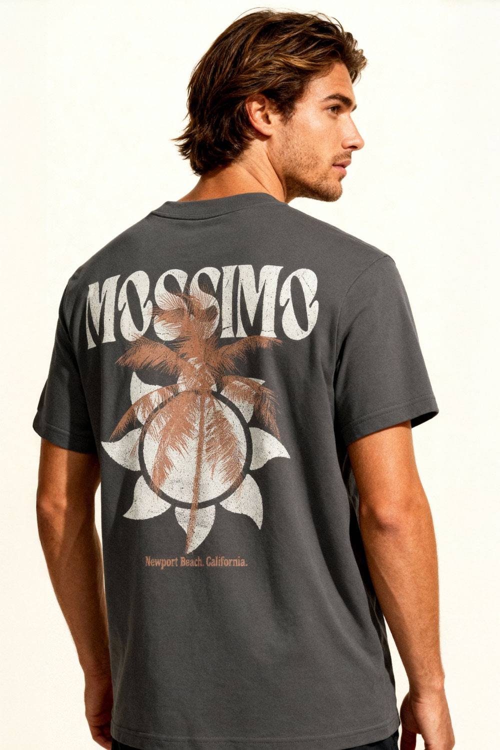Mossimo Mossimo Men's Newport Beach T-Shirt in Charcoal - 4