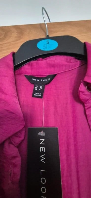 New Look Purple Satin Blouse Size 10