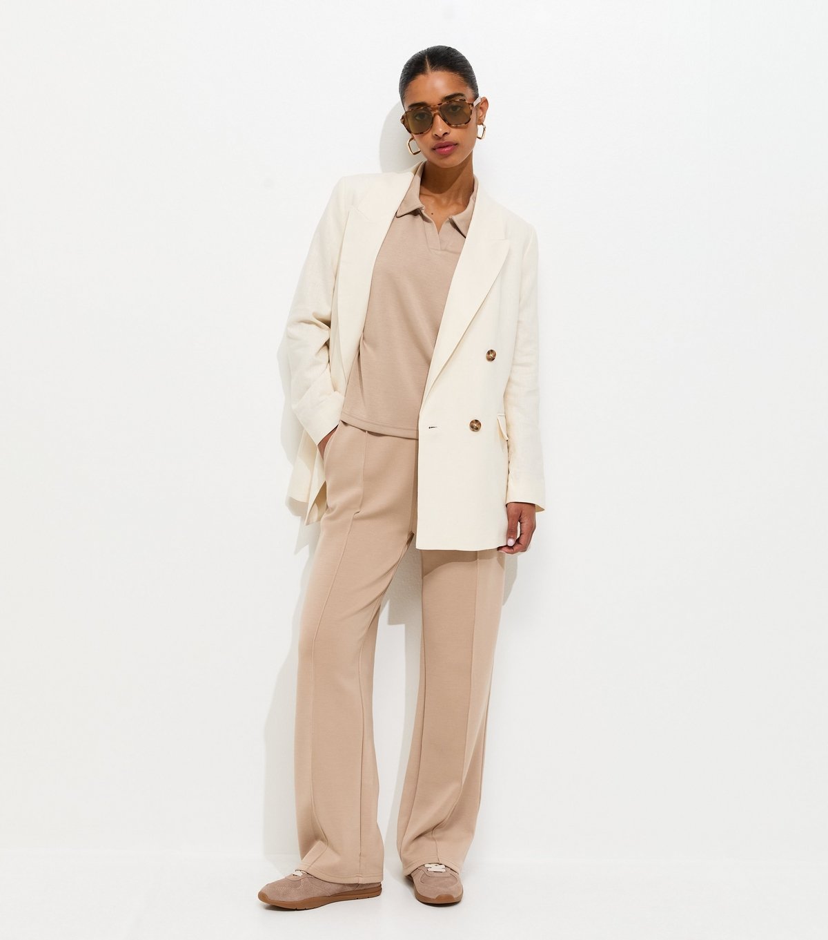 New Look Women's Premium Mink Jersey Wide Leg Joggers New Look - 3