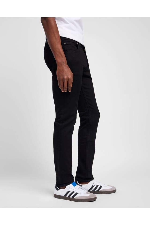 Lee Lee Men's Luke Slim Fit Jeans Clean Black - 3