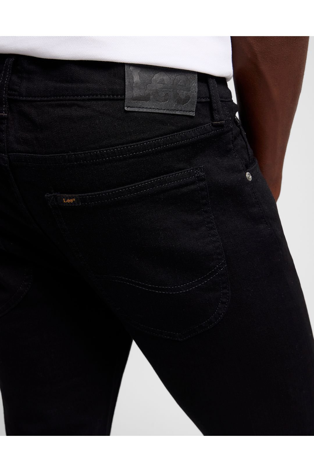Lee Lee Men's Luke Slim Fit Jeans Clean Black - 4