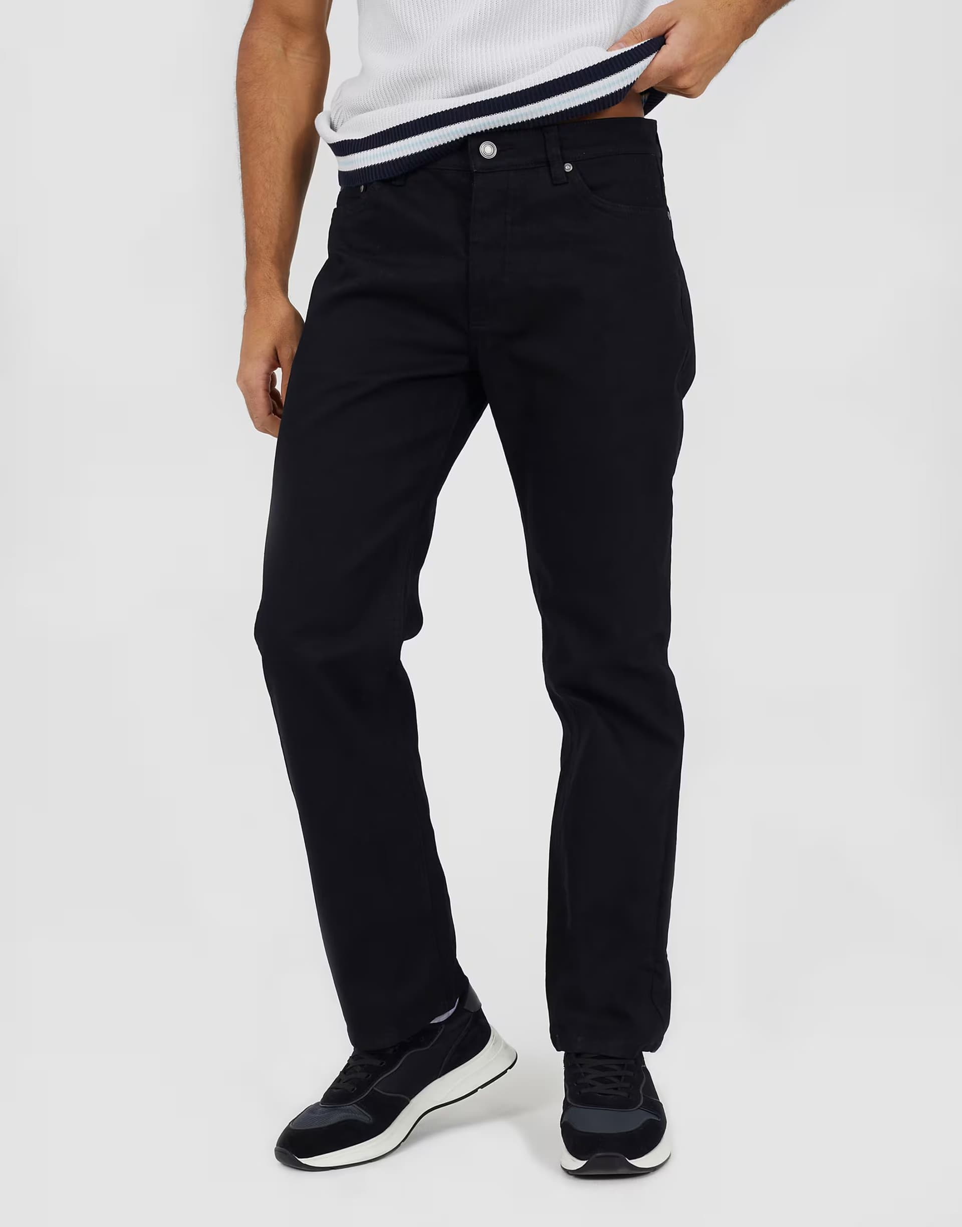 ASOS Brave Soul Straight leg jeans in black
