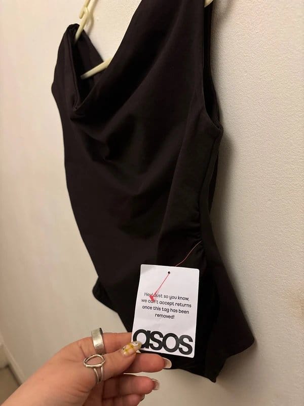 ASOS Brown Burgundy Ruched Off-Shoulder Top