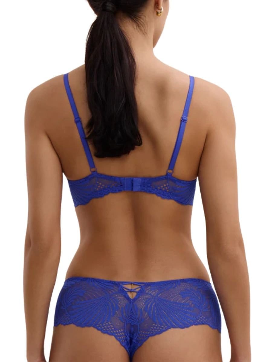 Aubade Aubade Women's Rhythm Of Desire Ultra Low Triangle Plunge Bra in Blue - 4