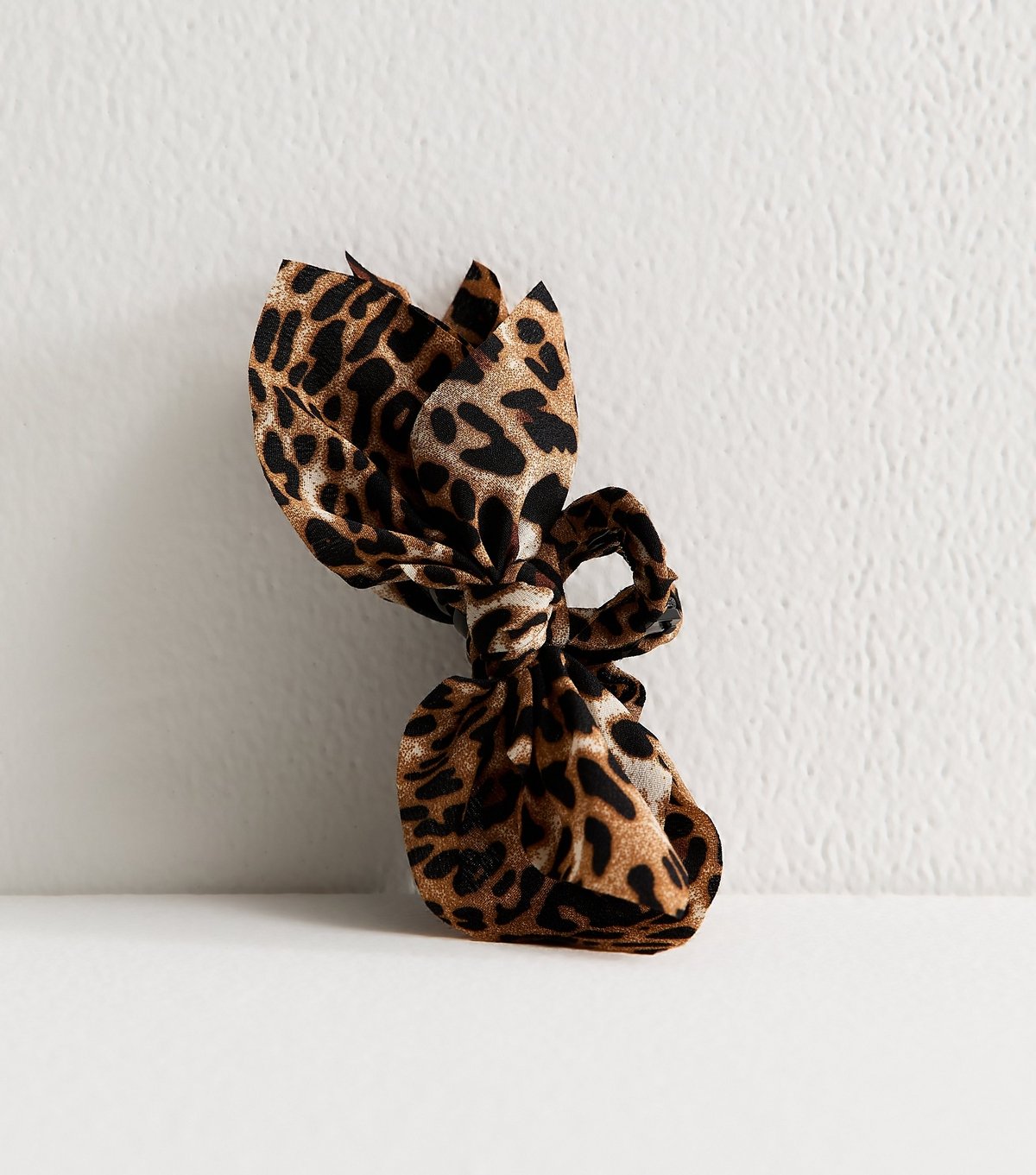 New Look Brown Leopard Print Bow Appliqued Hair Clip New Look - 2